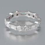 Ladies' Platinum and Diamond Eternity Band