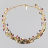 Marco Bicego Italian Gold, Diamond and Multicolor Gemstone Choker Necklace