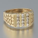 Gentleman's Gold and Diamond Ring