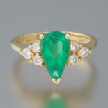 Ladies' Emerald and Diamond Ring