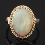 Ladies' Vintage Gold and Opal Ring