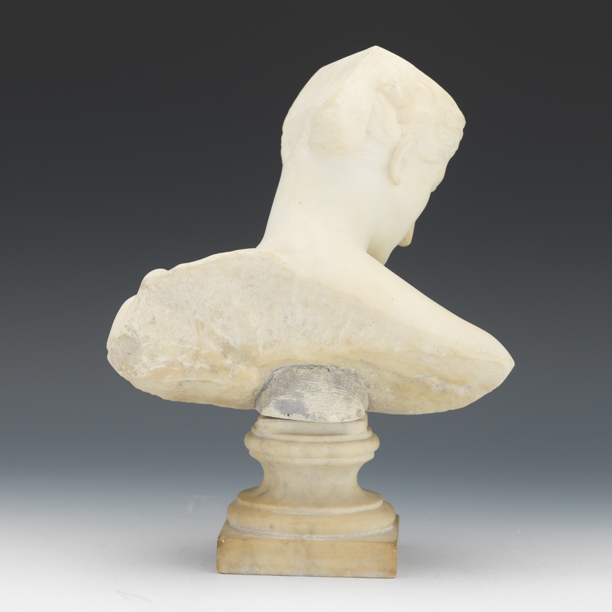 Carved Marble Bust - Image 4 of 7