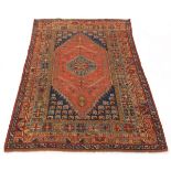 Antique Hand Knotted Turkish Village Carpet