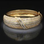 Ladies' Vintage Gold and Diamond Bangle