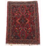 Antique Hand Knotted Sarouk Carpet, ca. 1930's