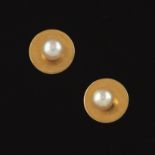 Tiffany & Co. Belle Epoque Gold and Pearl Pair of Cufflinks, Original Box