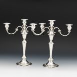 Gorham Sterling Strasbourg Three Light Candelabrum