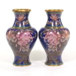 Pair of Cloisonne Vases