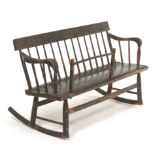 Antique Nanny Bench Rocker