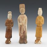 Three Pottery Tomb Figures