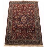 Antique Hand Knotted Sarouk Carpet