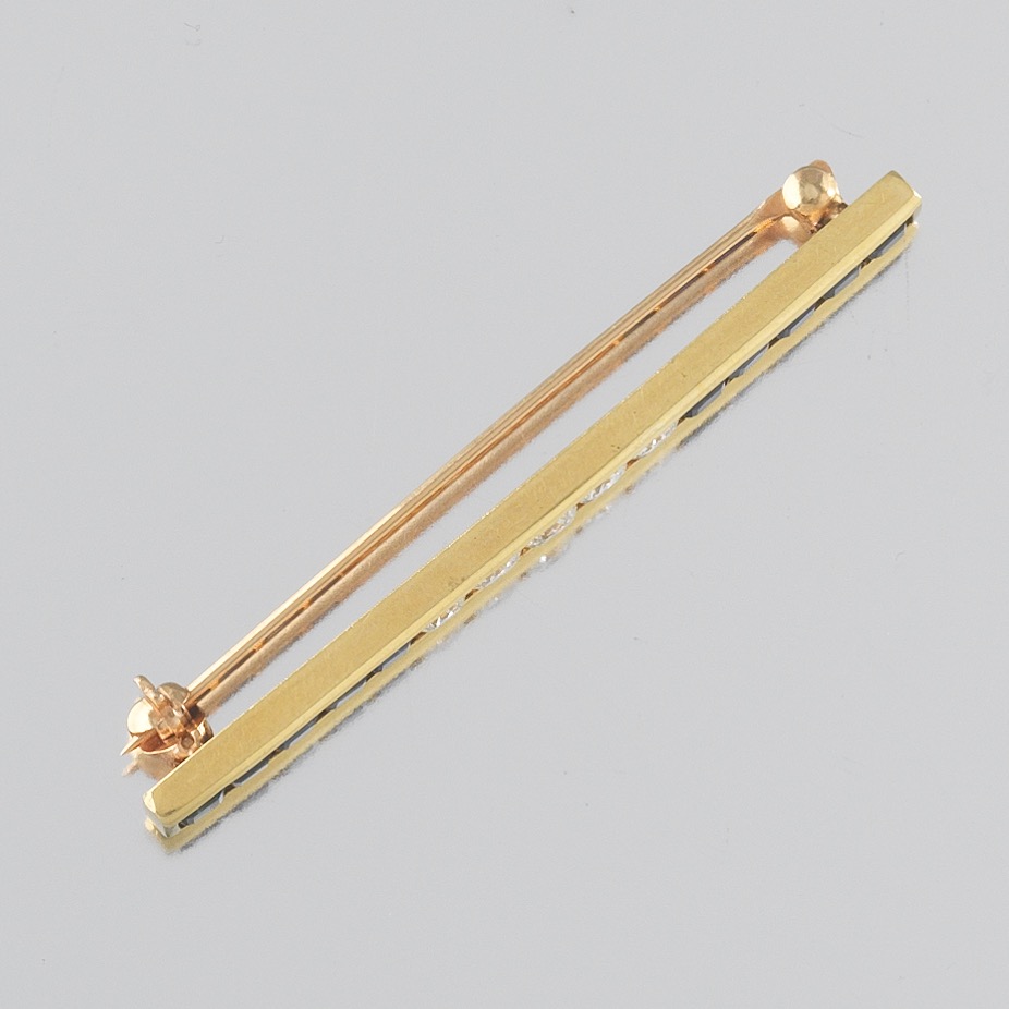 Sapphire and Diamond Bar Brooch - Image 5 of 7