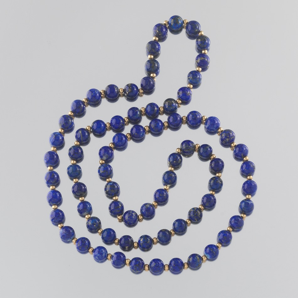 Ladies' Gold and Lapis Lazuli Necklace - Image 4 of 4