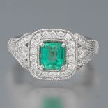 Ladies' Emerald and Diamond Ring