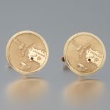 14k Gold Entertainer Bob Hope Presentation Cufflinks