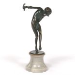 Austrian Bronze Snake Dancer Sculpture