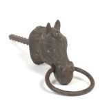 Cast Iron Horse Head Hitching Post