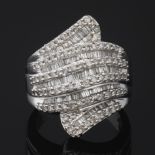 Ladies' Gold and Diamond Bypass Ring