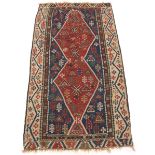 Near Antique Hand Knotted Kilim Carpet, ca. 1950â€™s
