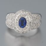 Ladies' Sapphire and Diamond Ring