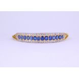 SAPPHIRE AND DIAMOND BANGLE