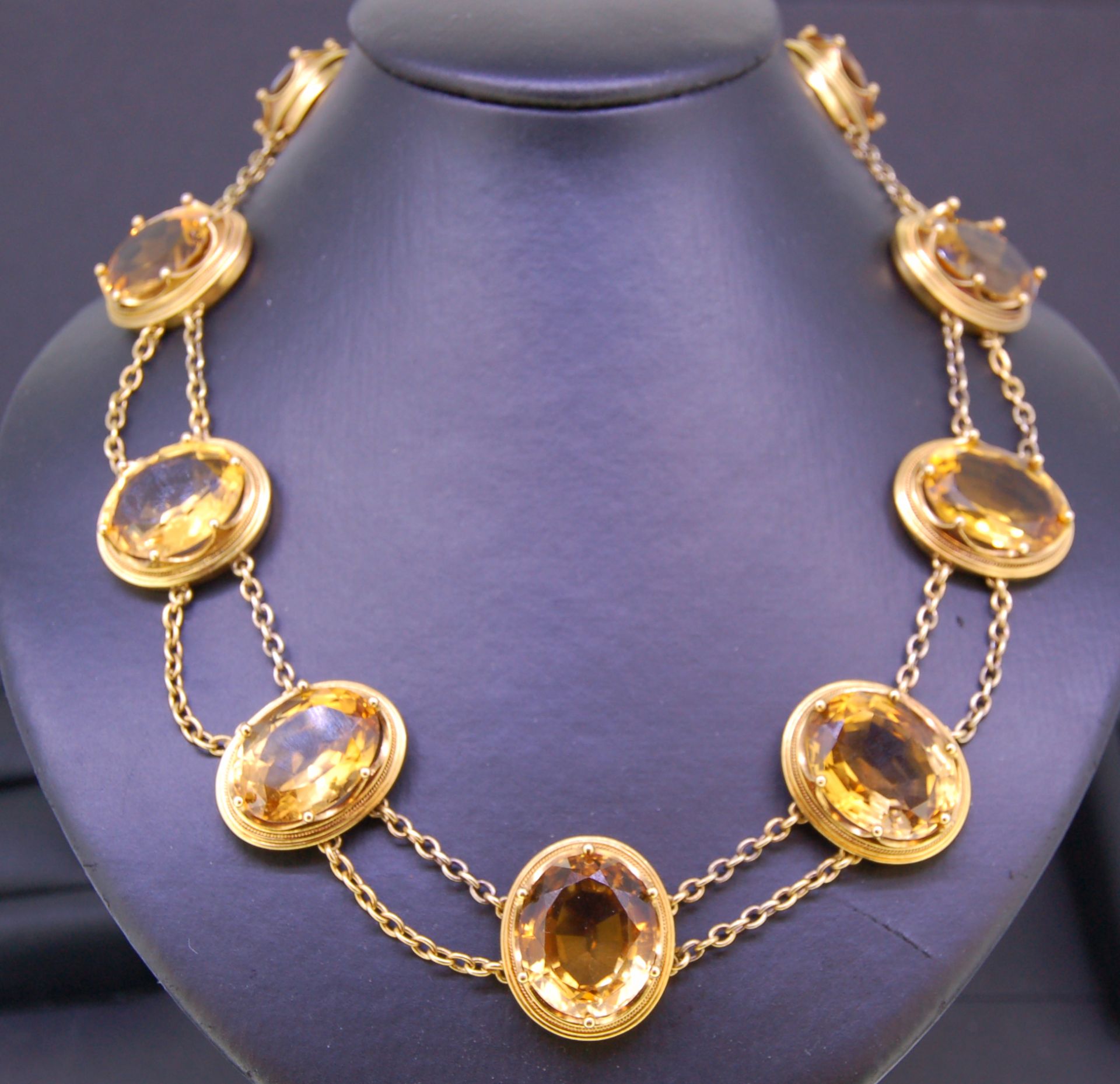 ANTIQUE CITRINE NECKLACE