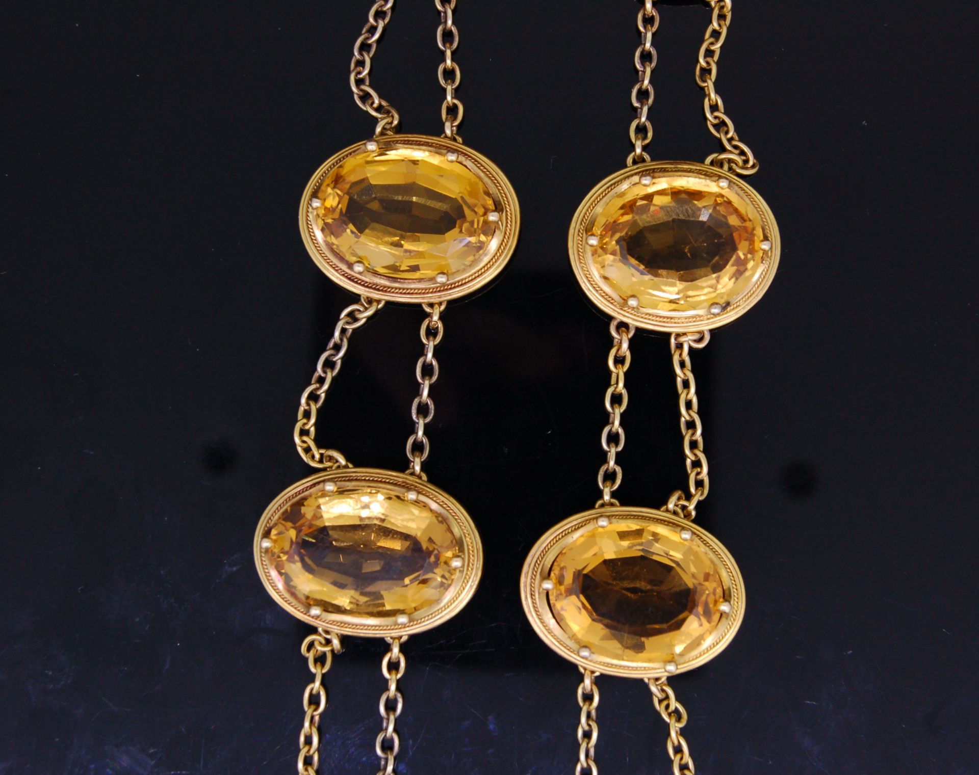 ANTIQUE CITRINE NECKLACE - Image 2 of 3