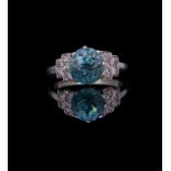 BLUE ZIRCON RING