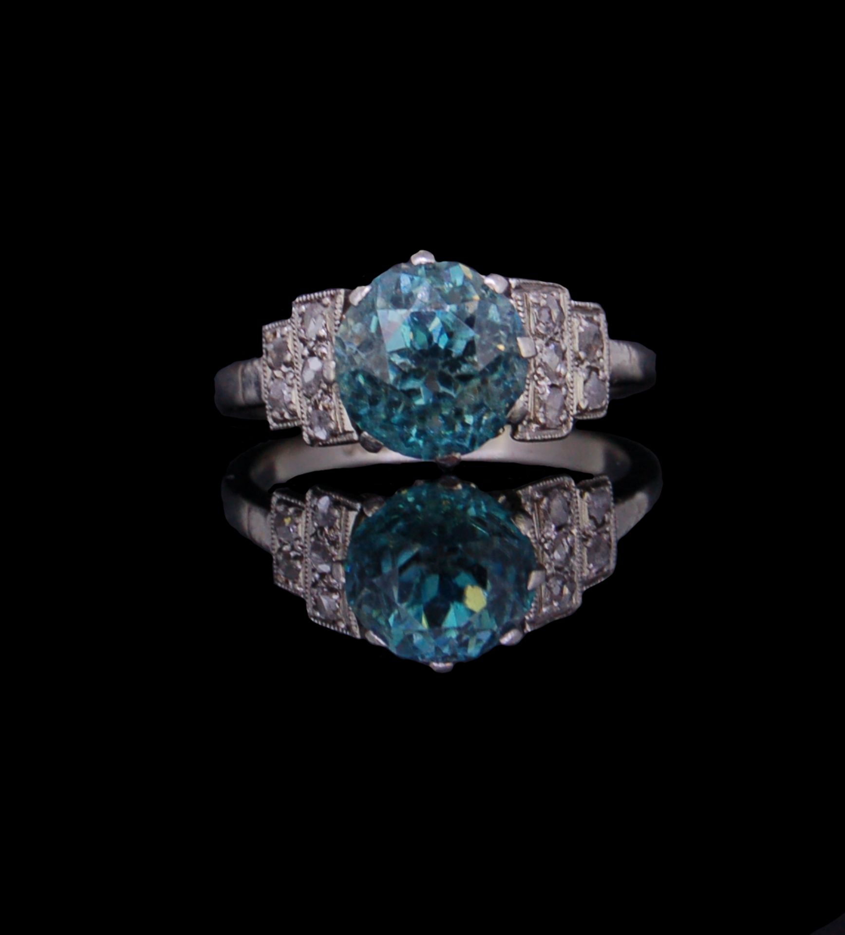 BLUE ZIRCON RING