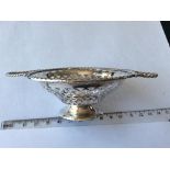 SOLID SILVER PIERCED BASKET