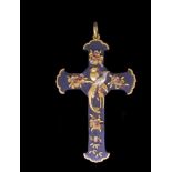 CROSS WITH SHAKUDO DECORATION