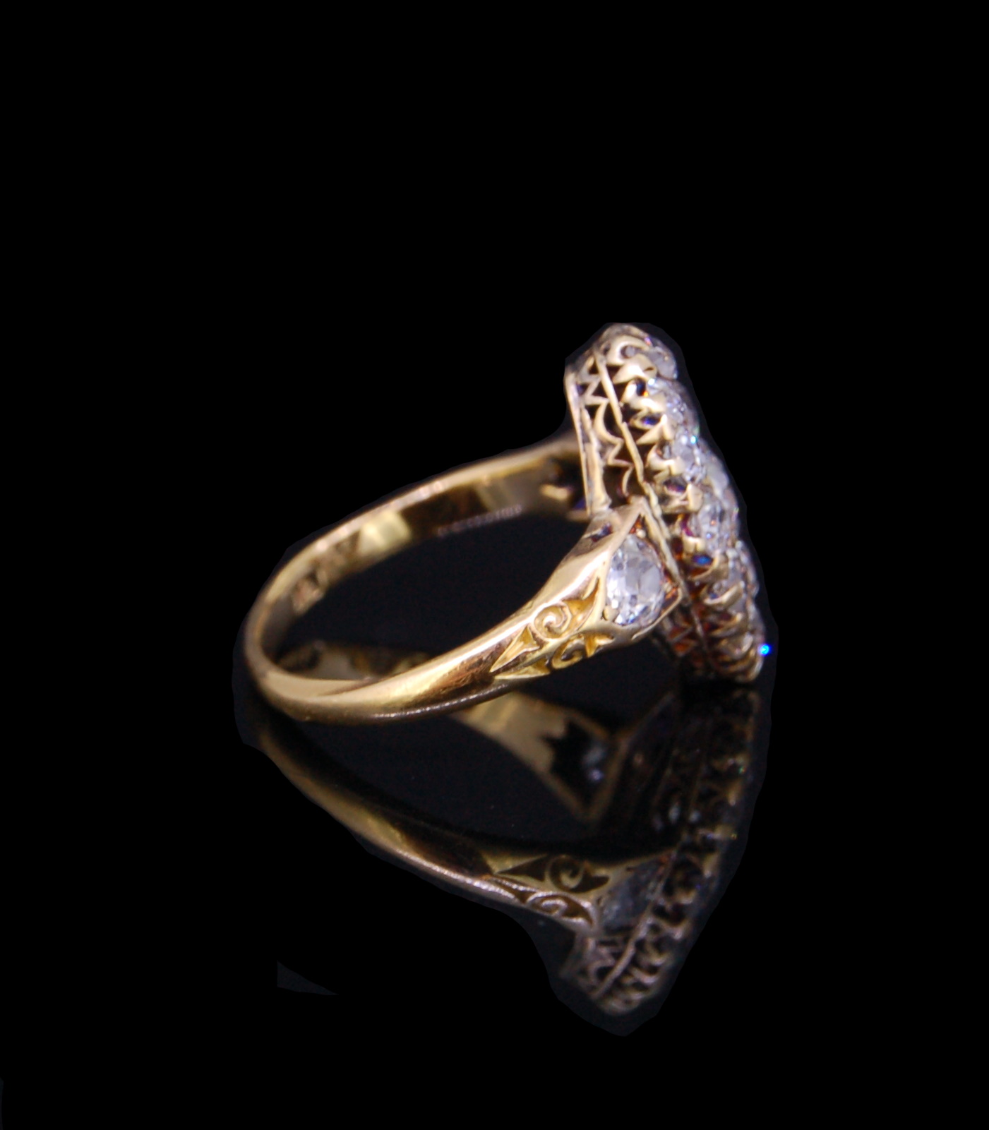 ANTIQUE DIAMOND RING - Image 3 of 4