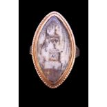 ANTIQUE MOURNING RING, CIRCA 1785