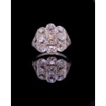 ANTIQUE DIAMOND CLUSTER RING