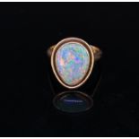 ANTIQUE GOLD OPAL RING