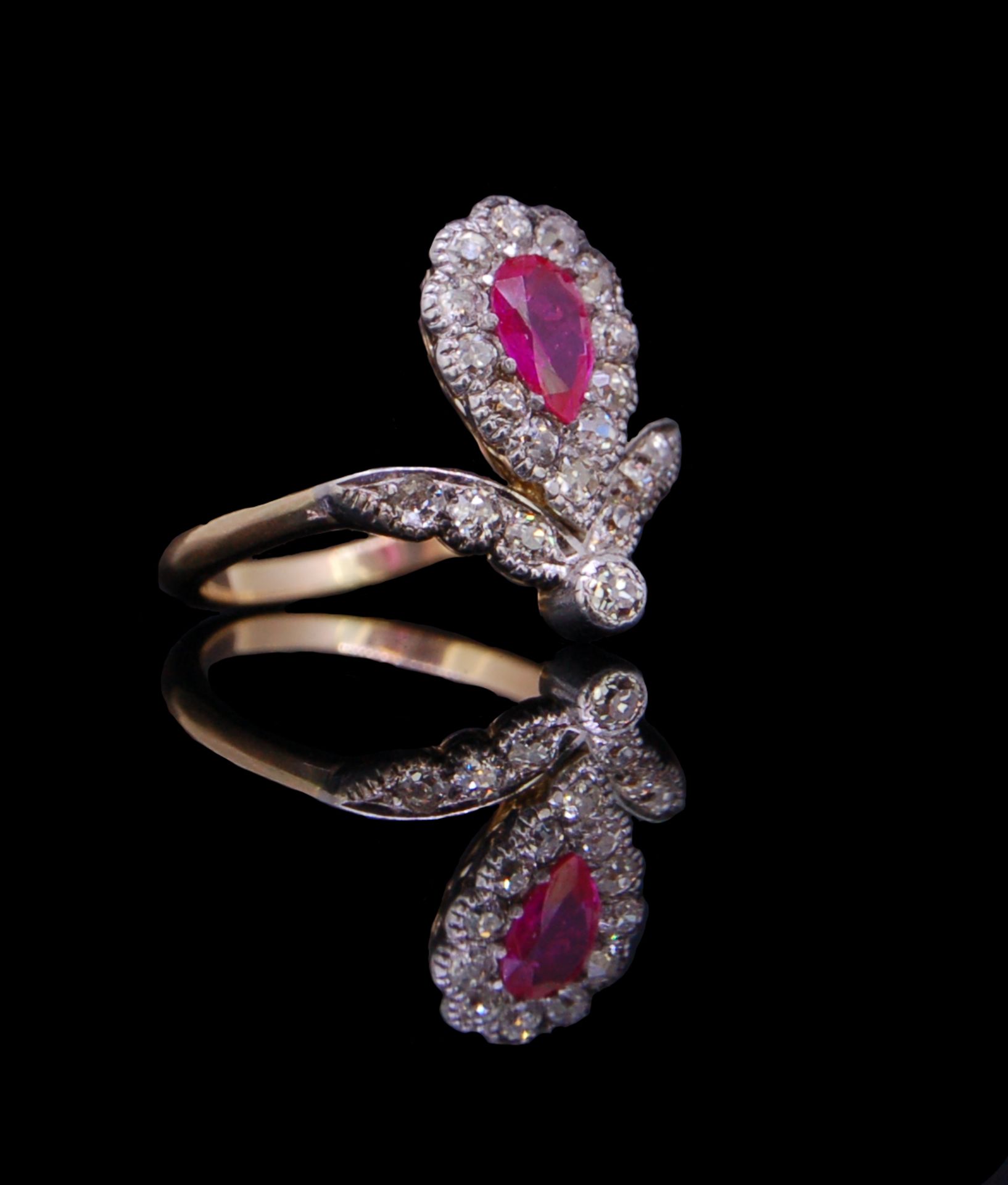 RUBY AND DIAMOND RING - Bild 2 aus 3