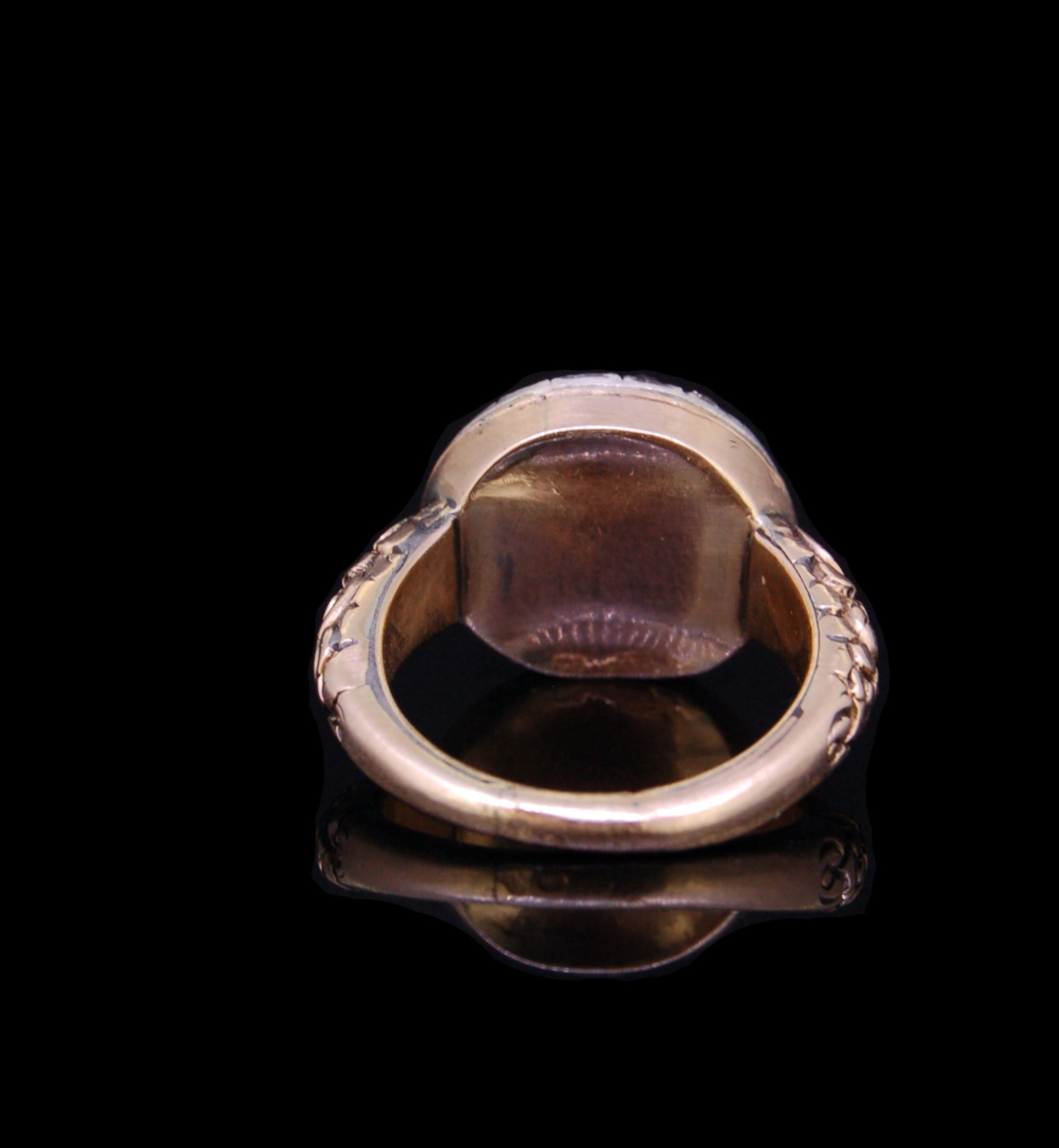 19th CENTURY AMETHYST DIAMOND CLSUTER RING - Bild 4 aus 4