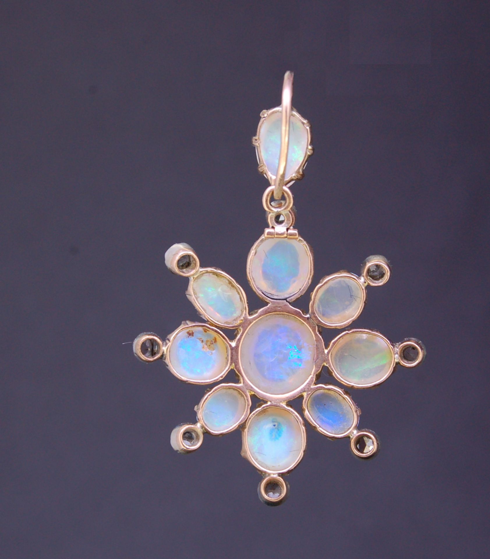 ANTIQUE OPAL AND DIAMOND PENDANT - Image 2 of 3