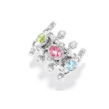 DIOR MULTY COLOUR GEM AND DIAMOND RING