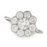 DIAMOND DAISY CLUSTER RING