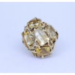 CITRINE DRESS RING