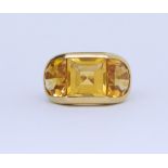 RETRO CITRINE RING