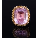 PINK TOPAZ 18-ct GOLD RING