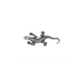 ANTIQUE DIAMOND LIZZARD BROOCH