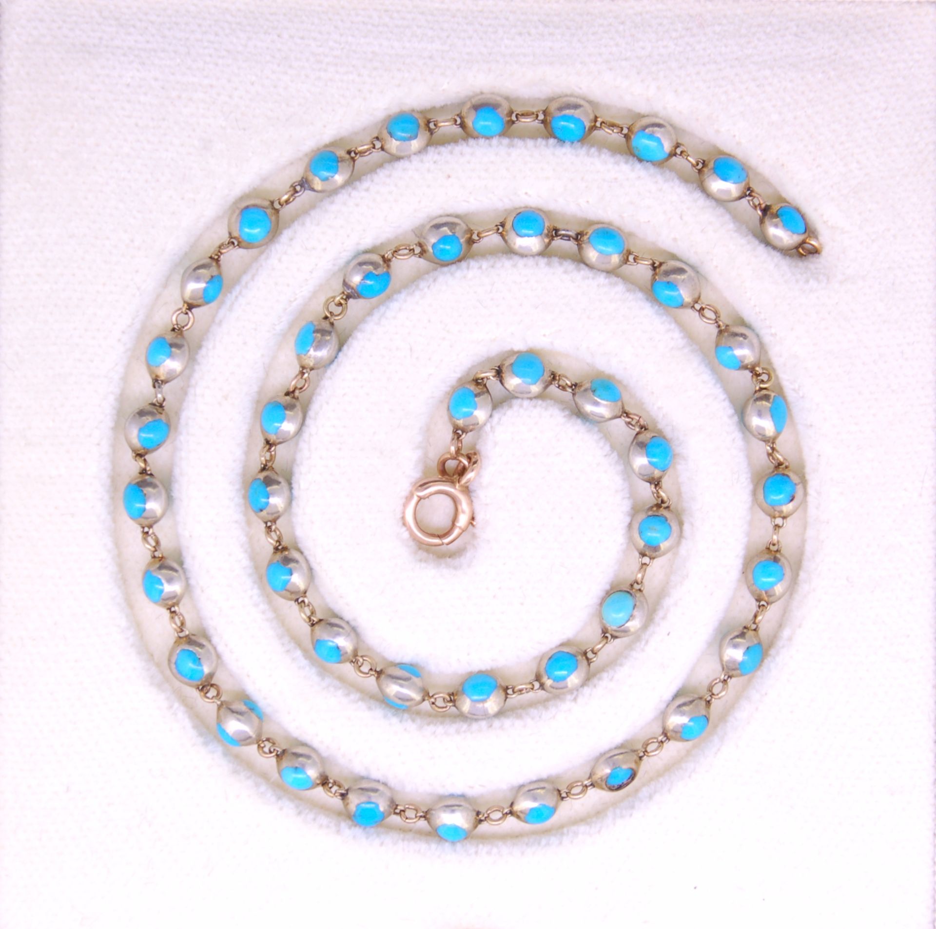 TURQUOISE LINK NECKLACE