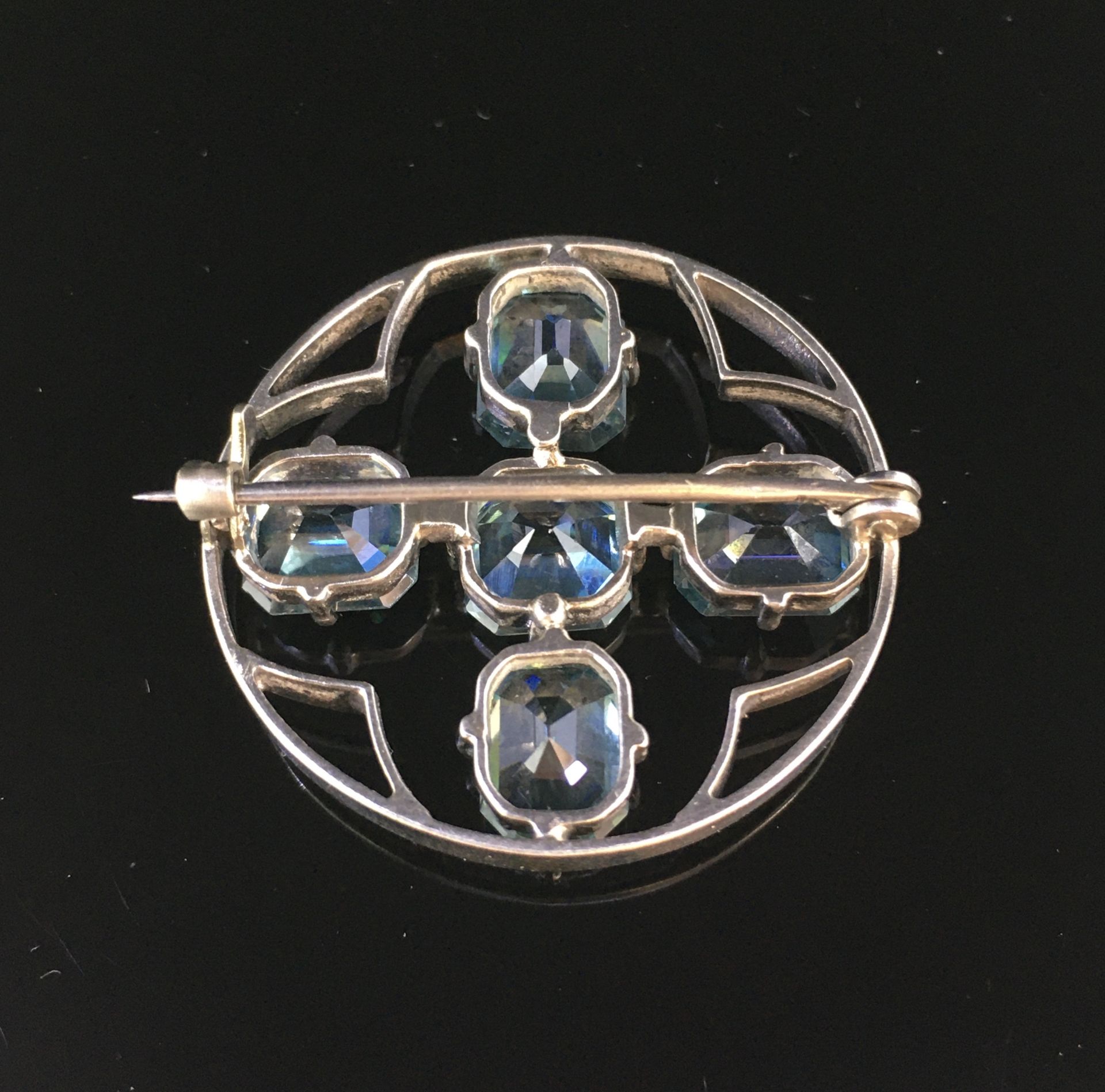 ZIRCON STAR BROOCH, 12,72 CT. - Bild 2 aus 2