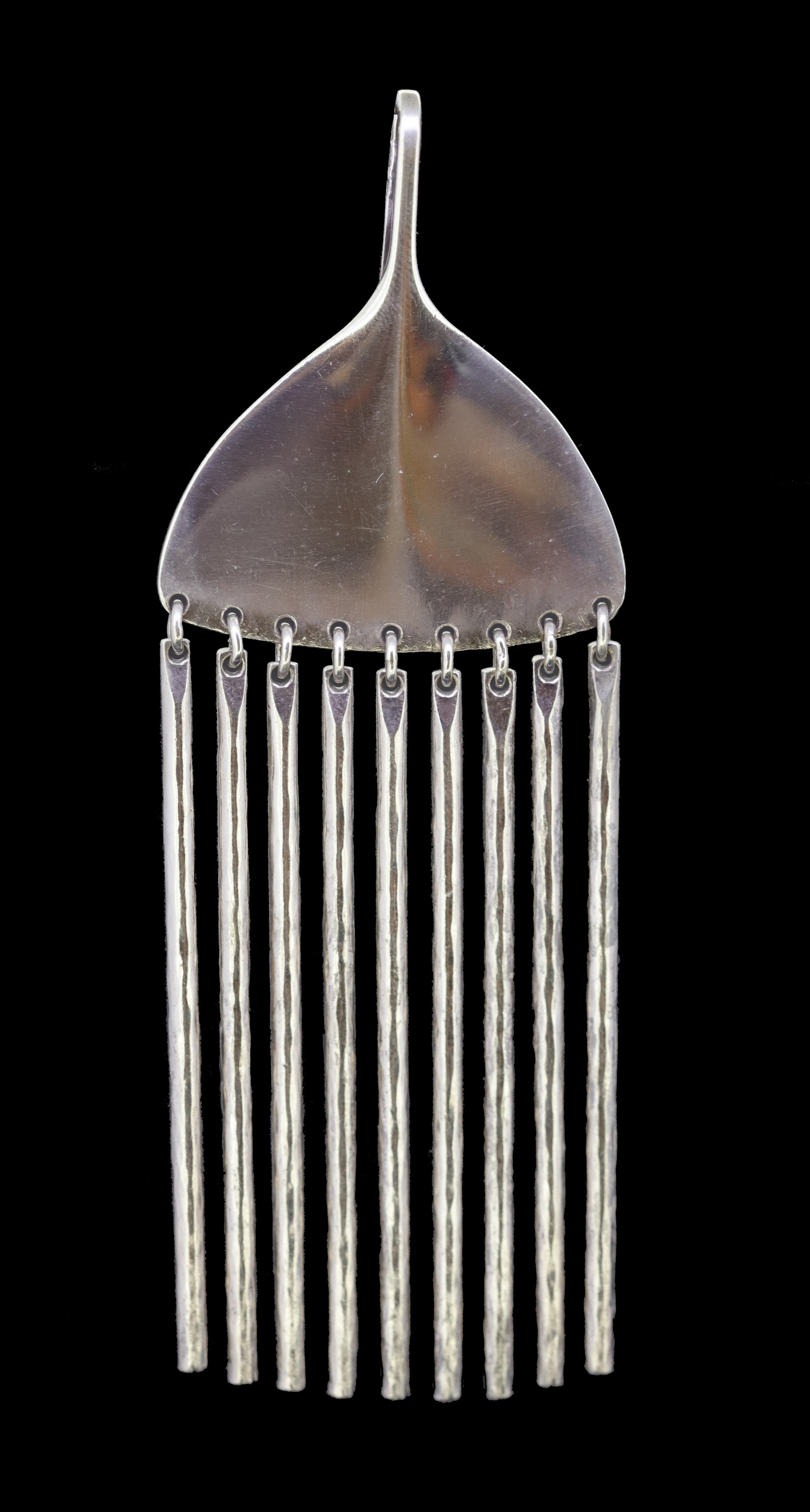 GEORG JENSEN, SILVER 'BROOM' PENDANT