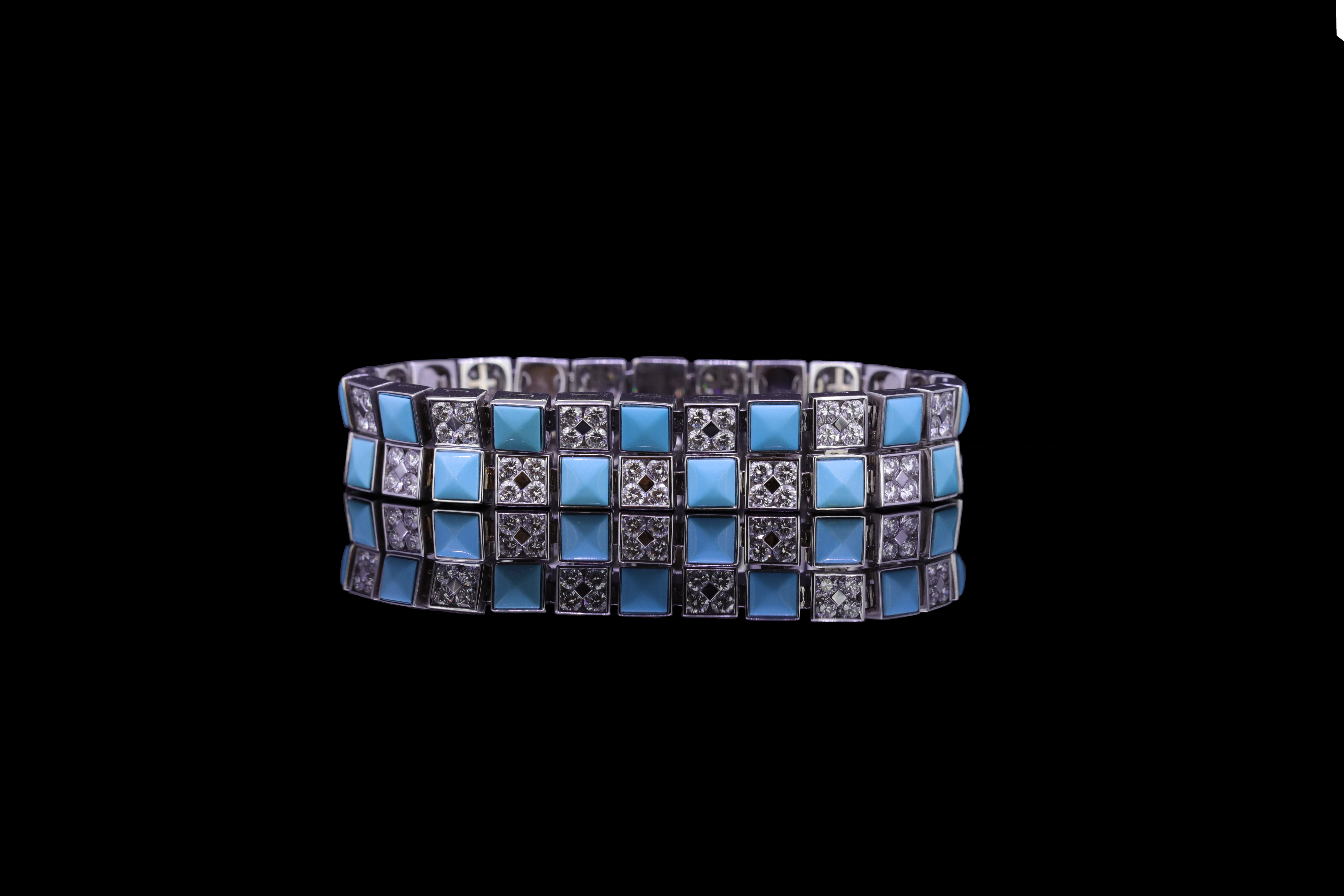 PICCHIOTTI, TURQUOISE DIAMOND BRACELET