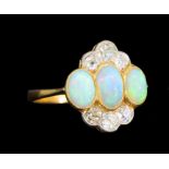 OPAL AND DIAMOND RING