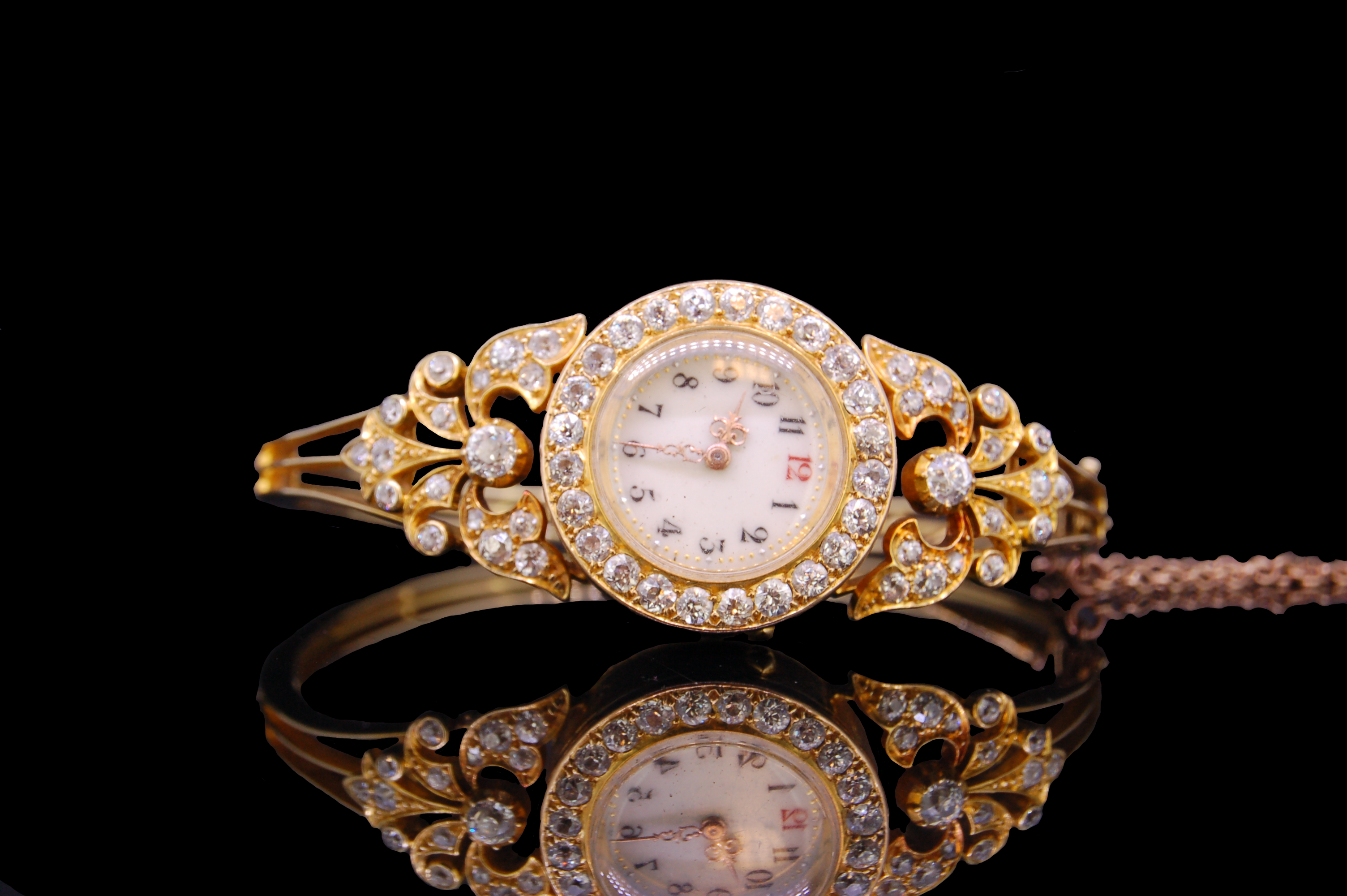 DIAMOND SET WRISTWATCH BANGLE - Image 2 of 4